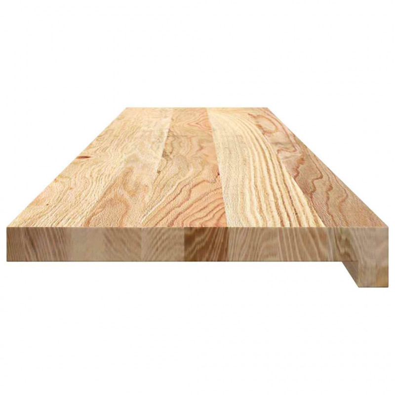 Stopnie schodowe, 4 szt., surowe 110x25x2 cm lite drewno dębowe