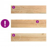 Stopnie schodowe, 4 szt., surowe 110x25x2 cm lite drewno dębowe