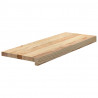 Stopnie schodowe, 8 szt., surowe 70x25x2 cm lite drewno dębowe