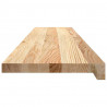 Stopnie schodowe, 8 szt., surowe 120x25x2 cm lite drewno dębowe