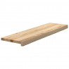 Stopnie schodowe, 8 szt., surowe 90x30x2 cm lite drewno dębowe