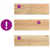Stopnie schodowe, 12 szt., surowe 80x25x2 cm lite drewno dębowe