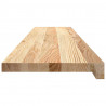 Stopnie schodowe, 16 szt. surowe 120x25x2cm lite drewno dębowe