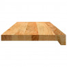 Stopnie schodowe, 4 szt. brązowe 70x30x2cm lite drewno dębowe
