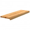 Stopnie schodowe, 8 szt. brązowe 80x25x2cm lite drewno dębowe