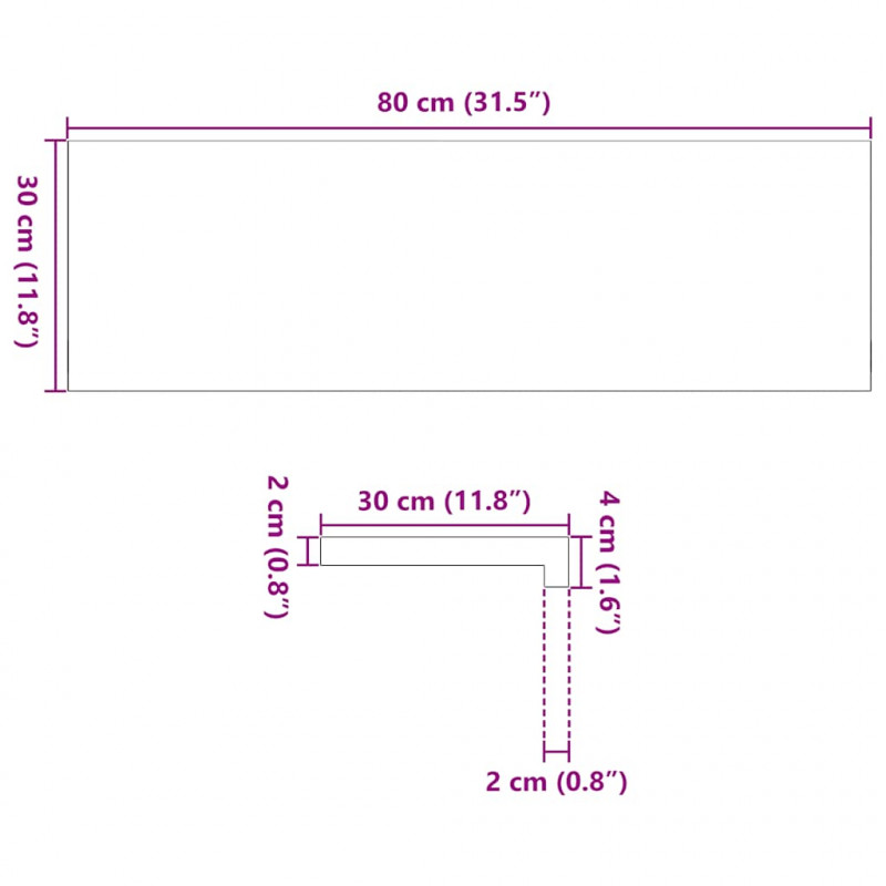 Stopnie schodowe, 8 szt. brązowe 80x30x2cm lite drewno dębowe