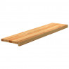 Stopnie schodowe, 12 szt. brązowe 110x30x2cm lite drewno dębowe