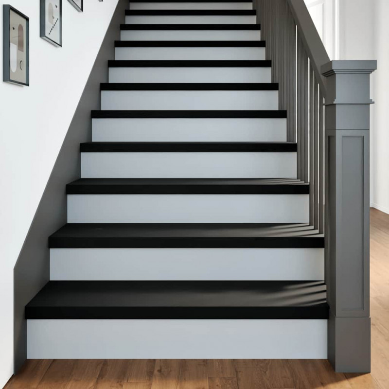 Stopnie schodowe, 4 szt. brązowe 100x25x2cm lite drewno dębowe
