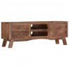 Szafka pod telewizor, 110x30x40 cm, surowe drewno mango