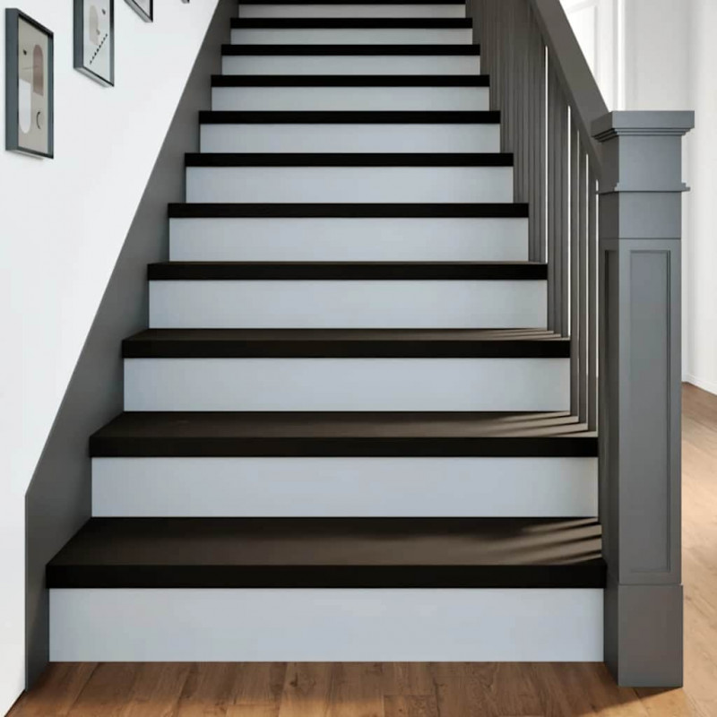Stopnie schodowe 12 szt. brązowe 90x25x2 cm lite drewno dębowe