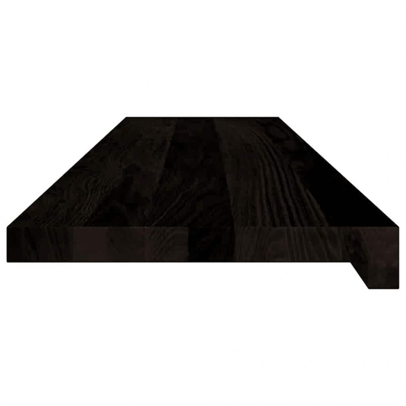 Stopnie schodowe 12 szt. brązowe 100x25x2 cm lite drewno dębowe