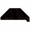 Stopnie schodowe 12 szt. brązowe 110x25x2 cm lite drewno dębowe