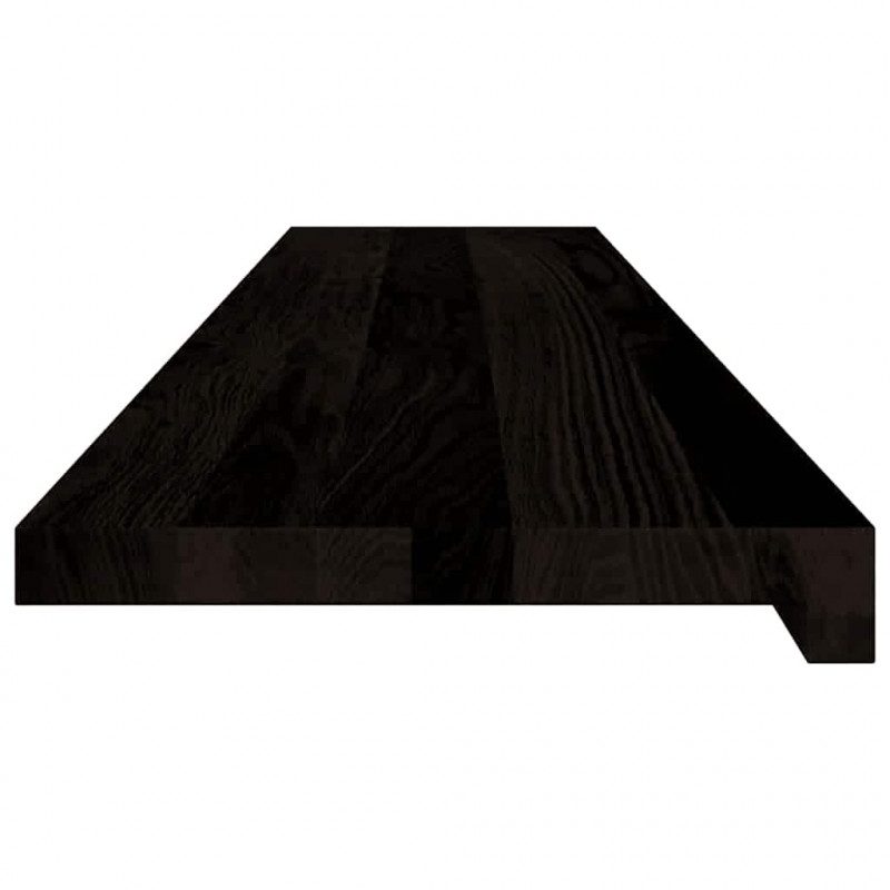 Stopnie schodowe 12 szt. brązowe 120x25x2 cm lite drewno dębowe