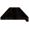 Stopnie schodowe 12 szt. brązowe 120x25x2 cm lite drewno dębowe