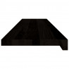 Stopnie schodowe 12 szt. brązowe 110x30x2 cm lite drewno dębowe
