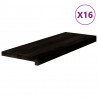Stopnie schodowe 16 szt. brązowe 70x25x2 cm lite drewno dębowe