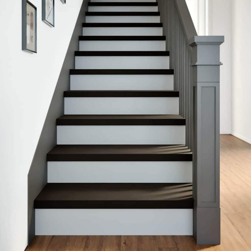 Stopnie schodowe 16 szt. brązowe 80x25x2 cm lite drewno dębowe