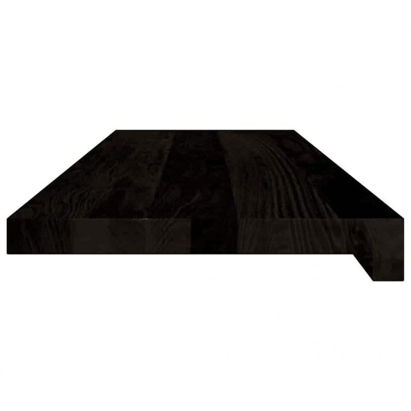 Stopnie schodowe 16 szt. brązowe 80x25x2 cm lite drewno dębowe