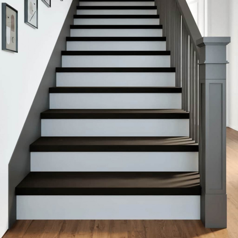 Stopnie schodowe 16 szt. brązowe 100x25x2 cm lite drewno dębowe