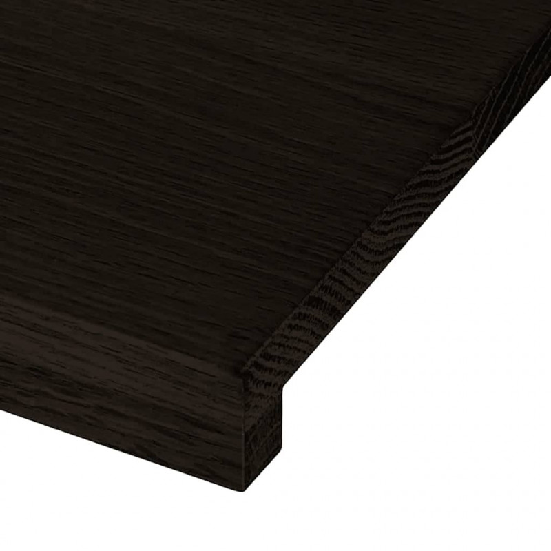 Stopnie schodowe 16 szt. brązowe 100x25x2 cm lite drewno dębowe