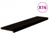 Stopnie schodowe 16 szt. brązowe 110x25x2 cm lite drewno dębowe