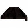 Stopnie schodowe 16 szt. brązowe 120x25x2 cm lite drewno dębowe
