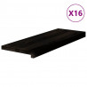 Stopnie schodowe 16 szt. brązowe 70x30x2 cm lite drewno dębowe