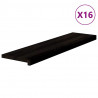 Stopnie schodowe 16 szt. brązowe 100x30x2 cm lite drewno dębowe