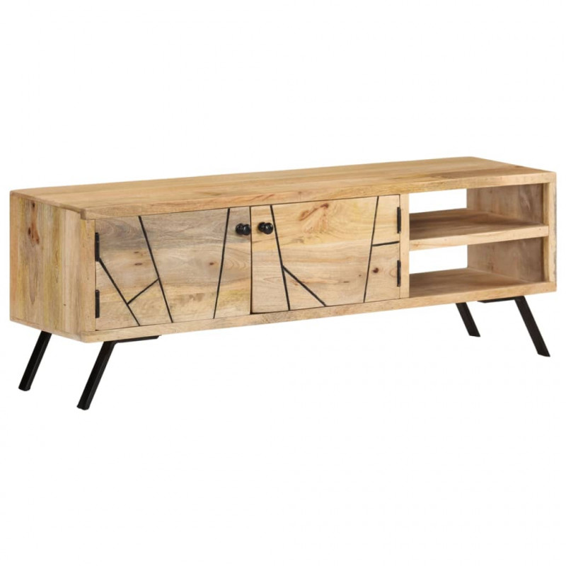 Szafka pod telewizor, 110x30x40 cm, lite drewno mango
