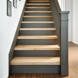Stopnie schodowe, 2 szt. surowe, 80x25x2cm lite drewno dębowe