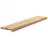 Stopnie schodowe, 2 szt. surowe, 120x25x2cm lite drewno dębowe