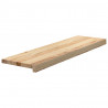 Stopnie schodowe, 2 szt. surowe, 90x30x2cm lite drewno dębowe