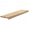 Stopnie schodowe, 2 szt. surowe, 100x30x2cm lite drewno dębowe