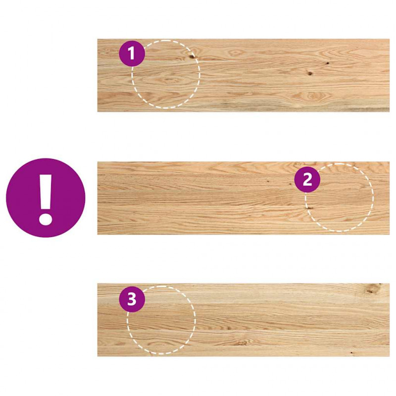 Stopnie schodowe, 2 szt. surowe, 100x30x2cm lite drewno dębowe