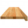Stopnie schodowe, 2 szt. brązowe 120x25x2cm lite drewno dębowe