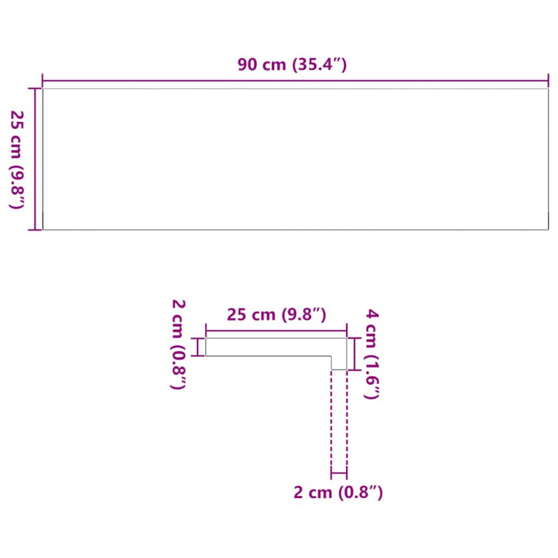 Stopnie schodowe, 2 szt. brązowe 90x25x2 cm lite drewno dębowe
