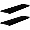 Stopnie schodowe, 2 szt. brązowe 100x25x2 cm lite drewno dębowe