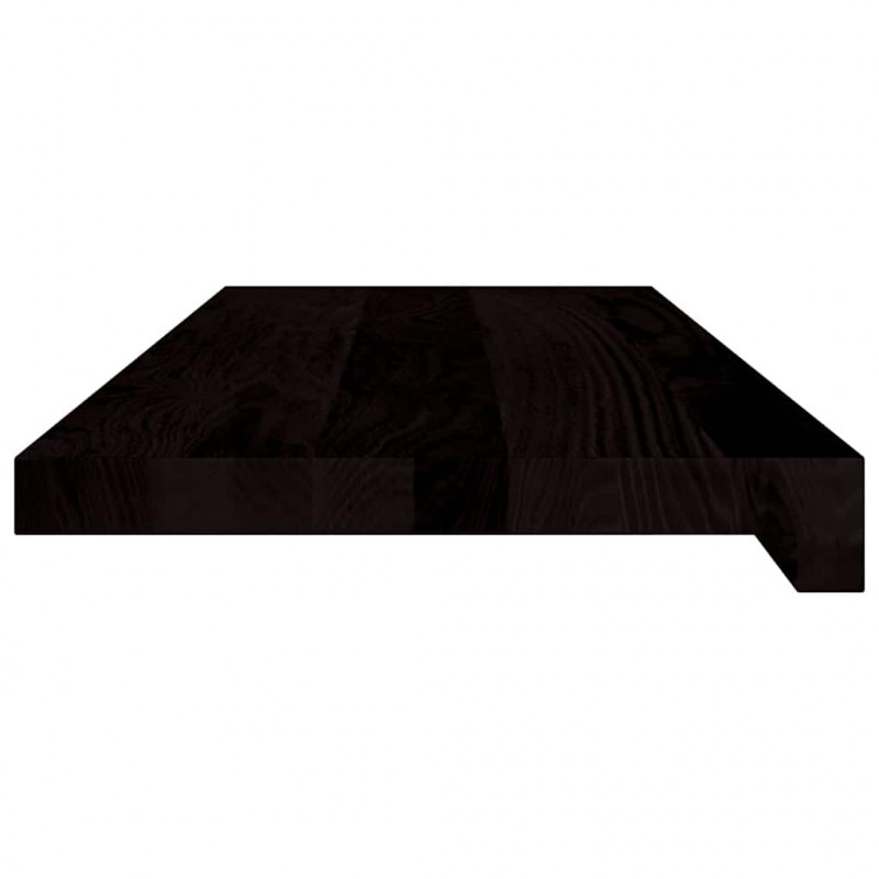 Stopnie schodowe 2 szt. brązowe 70x30x2 cm lite drewno dębowe