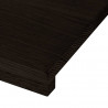 Stopnie schodowe 2 szt. brązowe 70x30x2 cm lite drewno dębowe