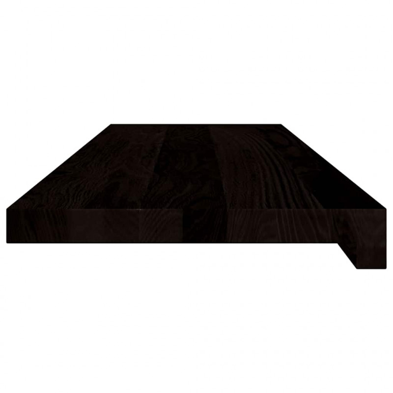 Stopnie schodowe 2 szt. brązowe 80x30x2 cm lite drewno dębowe