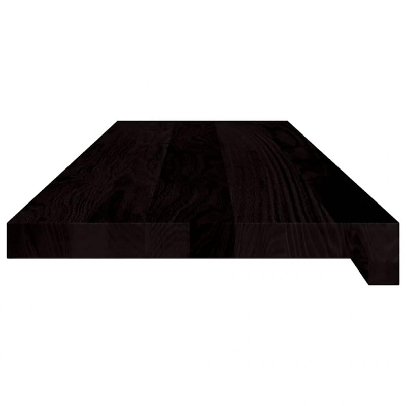 Stopnie schodowe 2 szt. brązowe 90x30x2 cm lite drewno dębowe