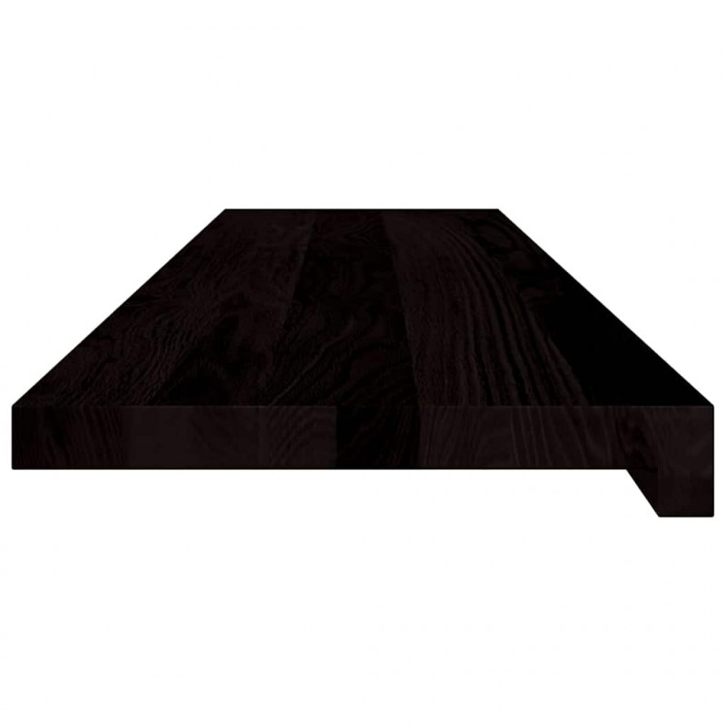 Stopnie schodowe 2 szt. brązowe 100x30x2 cm lite drewno dębowe
