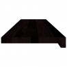 Stopnie schodowe 2 szt. brązowe 100x30x2 cm lite drewno dębowe