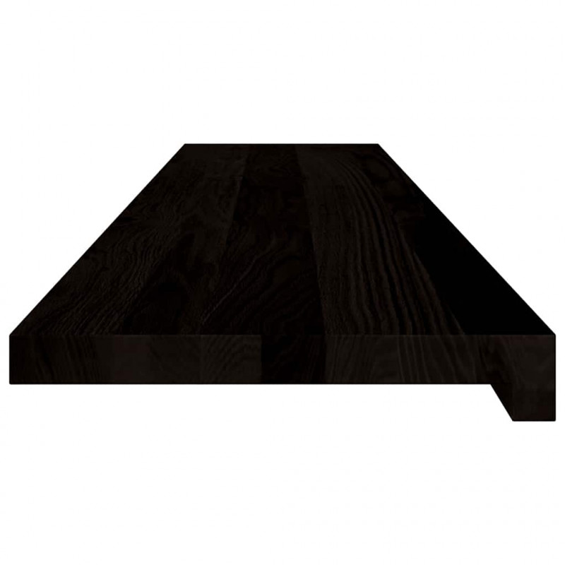 Stopnie schodowe 2 szt. brązowe 120x30x2 cm lite drewno dębowe