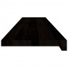 Stopnie schodowe 2 szt. brązowe 120x30x2 cm lite drewno dębowe