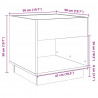 Stolik nocny z LED Infinity, dąb sonoma, 50x50x50 cm