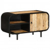 Szafka pod TV, 90x30x48 cm, surowe drewno mango