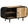 Szafka pod TV, 90x30x48 cm, surowe drewno mango
