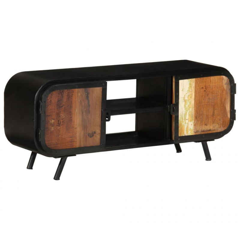 Szafka pod TV, 110x30x45 cm, lite drewno odzyskane