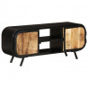 Szafka pod telewizor, 110x30x45 cm, surowe drewno mango